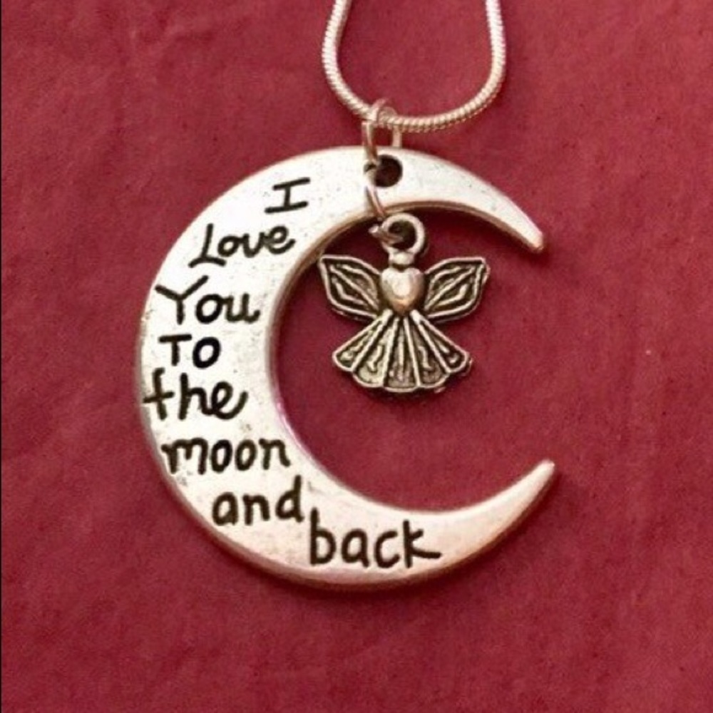 I love you to the moon and back necklace